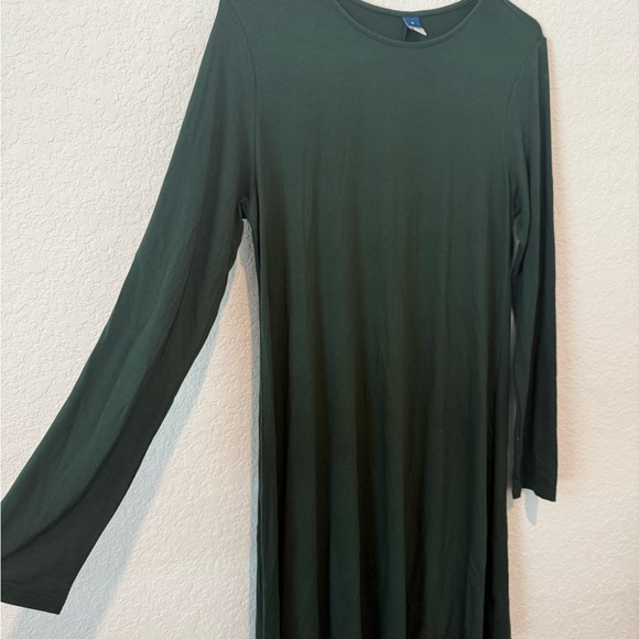 Old Navy Dark Green Long Sleeve Dress - Picture 3 of 10